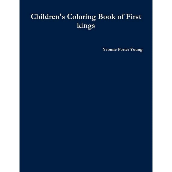 Children's Coloring Book of First kings, (Paperback)