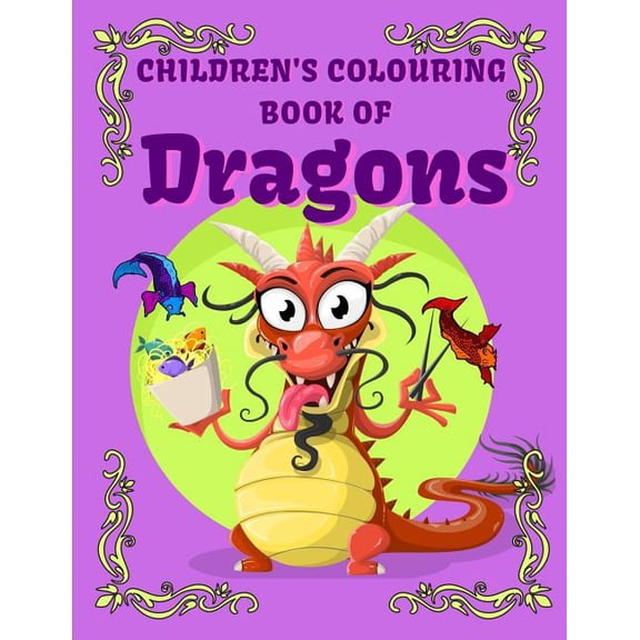 Children's Colouring Book of Dragons