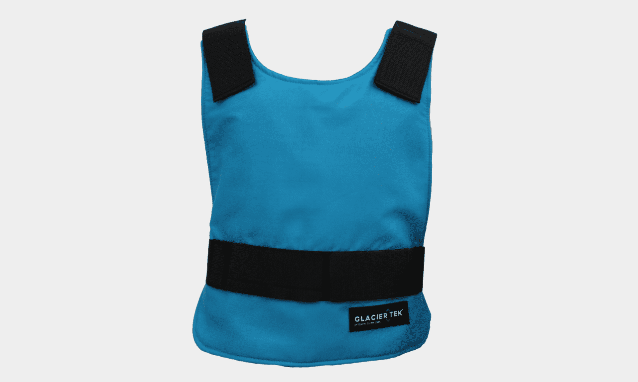 Children's Cooling Vest with Set of 4 Cool Packs - Maintains 59 Degrees for up to 2.5 Hours