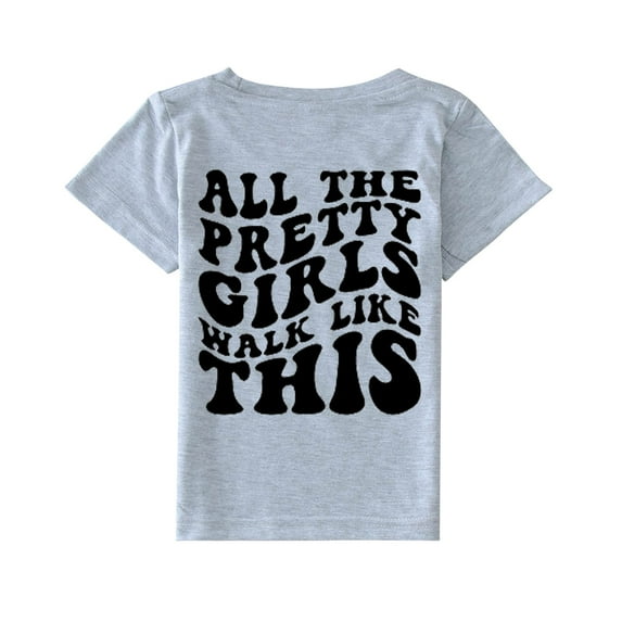 Children's Cotton Blouse Toddler Kids Baby Girls Short Sleeve Letter Print Shirt Mama's Funny T Shirt