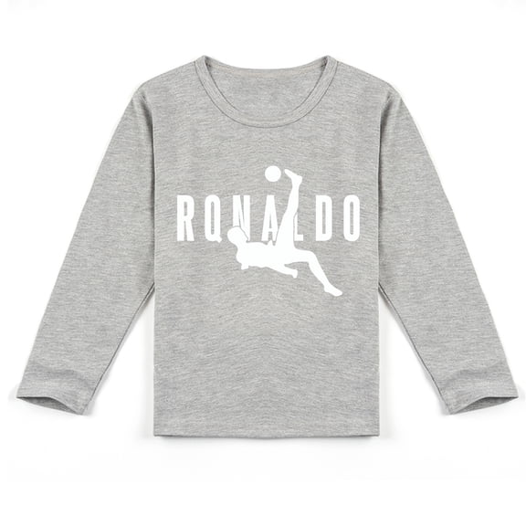 Children's Cristiano Ronaldo Fashionable Long Sleeve T-shirt, Soft and Breathable for Spring
