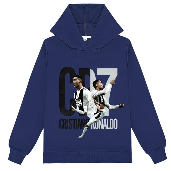 Children's Cristiano Ronaldo Long Sleeve Hoodie, Pullover, Boys Girls, Spring