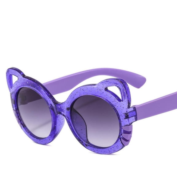 Children's Cute Cat Ears Sunglasses for Boys Girls Outdoor Cartoon UV Protection Sun Glasses Fashion Versatile Baby Eyewear