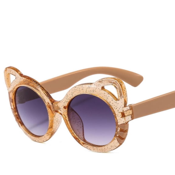 Children's Cute Cat Ears Sunglasses for Boys Girls Outdoor Cartoon UV Protection Sun Glasses Fashion Versatile Baby Eyewear