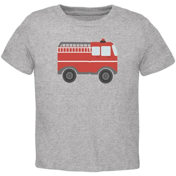 Children's Cute Firetruck Toddler T Shirt