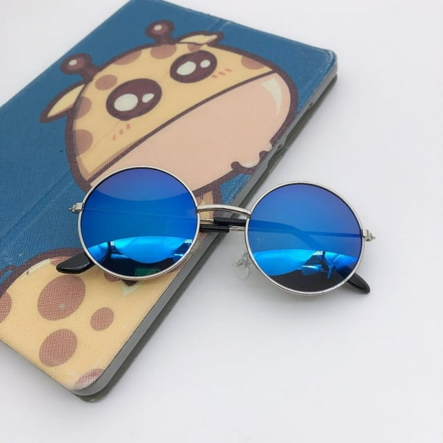 Children's Cute Round Frame Sunglasses Metallic Fruit Dazzle Sunglasses Personality Sunglasses