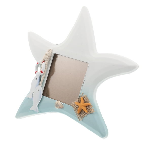 HINTRMENT Resin Photo Frame Shaped 1Pcs 9.3x5.5x0.8in Nautical Picture Frame Ocean Lovers
