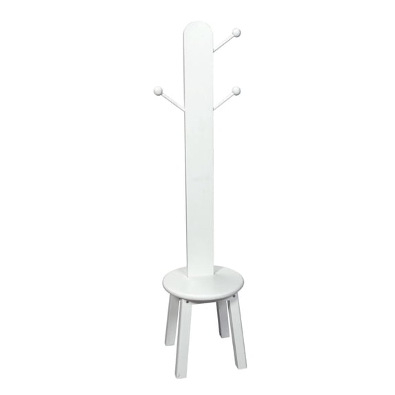 Children's Deluxe Clothes Tree-Finish:White