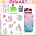 thumbnail image 1 of Children's Diamond Painting Set, Cartoon Unicorn Children's DIY Handmade Diamond Water Cup Stickers, 6-12 Year Old Girls' Diamond Art and Handicrafts, 1 of 9