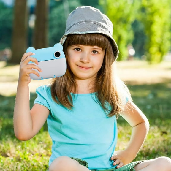 Children's Digital Camera High-definition Student instants Printable Photographed And Recorded Printable Photos Easy To Carry 3ml Color Ink Blue