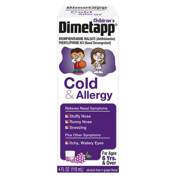 Children’s Dimetapp Cold & Allergy Medicine, Antihistamine, Nasal