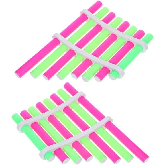 Children's Diy Pan Pipe Kit Science Experiment Kit Mini Pan Flute Material Handmade Educational Toy,Pink