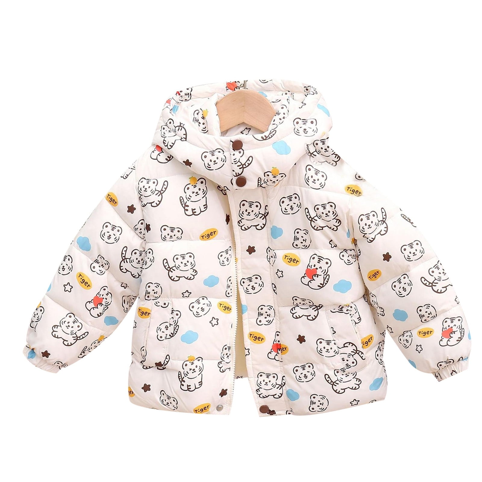 Children's Down Padded Jacket Baby Cartoon Printing Padded Jacket Girl