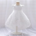 Children's Dress Girls gown Tail Wash Dress Baby One Year Old Dress