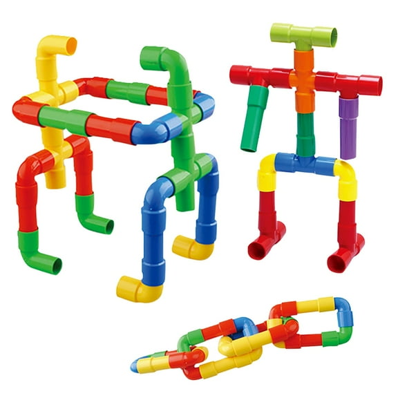 Children's Educational Plug In Pipe Building Water Pipe Building Children's Kindergarten Toys 6 Years Puzzle Assembly