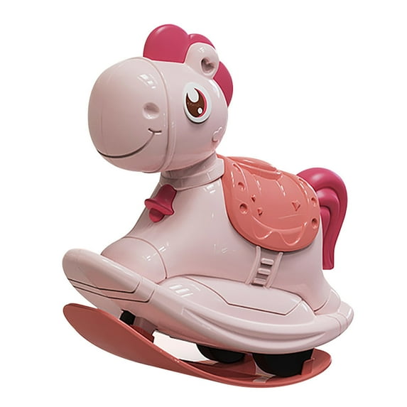Children's Educational Toys, Pressing Sliding Horse Toy, Colorful Plastic Crawling Guide, Smooth Easy Slide with Button, BPA Free, Durable Structure, Early Childhood Learning Aid, 13.5x6.5x13cm