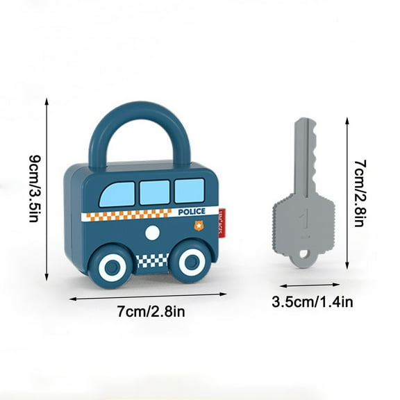 Children's Educational Unlocking Toy, Baby Enlightenment Matching Lock Toy Car, Preschool Learning Puzzle Toy for Cognitive Development, Interactive Fun for Toddlers