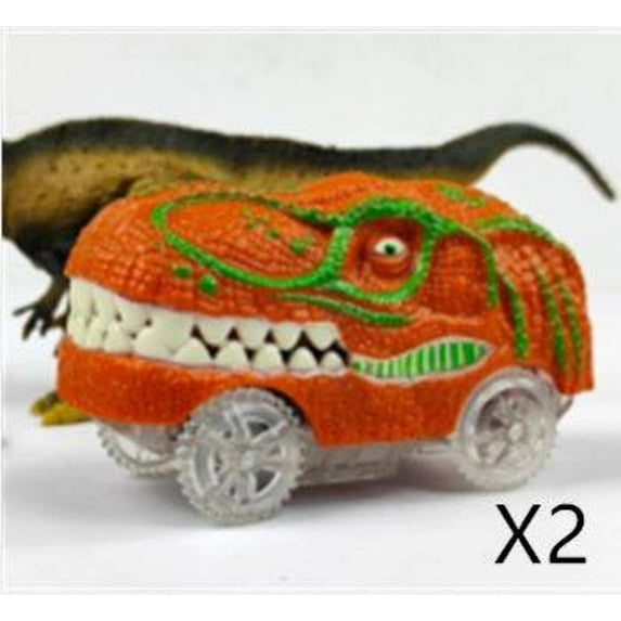 Children's Electric Assembled Track Racing Simulation Animal Tyrannosaurus Dinosaur Toy Puzzle Boy Gift