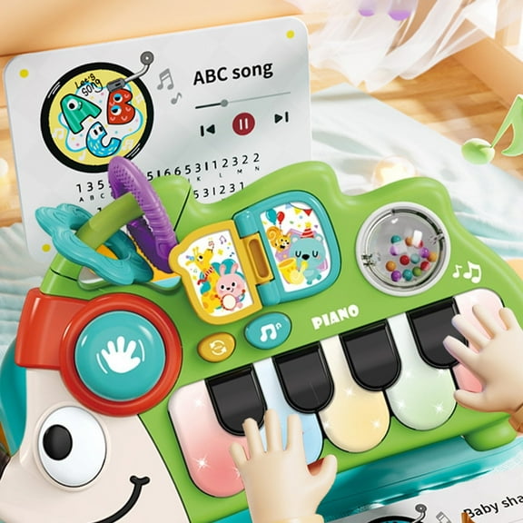 Children's Electronic Piano, Pocket Piano Toy, Multi Functional Baby Musical Instrument with Finger Exercise and Puzzle Enlightenment Features, Portable and Safe Material Design