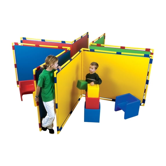 Children's Factory Big Screen Right Angle Room Divider