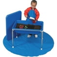thumbnail image 1 of Children's Factory Small Sensory Table and Lid Set - Rectangle Top - Four Leg Base - 4 Legs - 28.50" Table Top Length x 20.50" Table Top Width - 20.50" Height - Blue, White - Plastic, 1 of 2