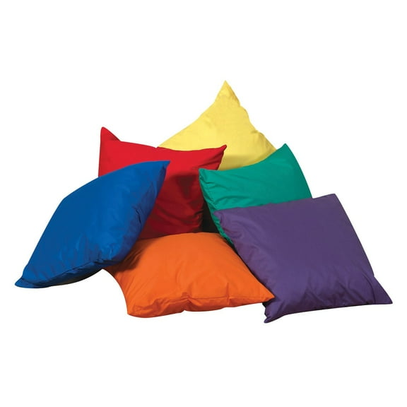 Kaplan Early Learning Company Soft Pillows 17" Square - Set of 6