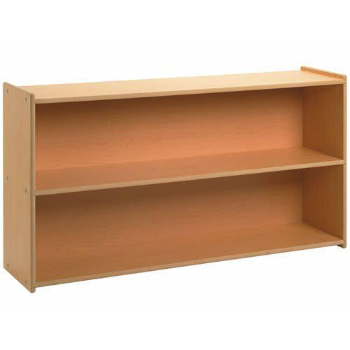Adjustable Kids 48"L Solid Wood 2-Shelf Storage Unit