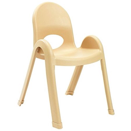 Children’s Factory Value Stack™ 13" Child Chair - Natural Tan