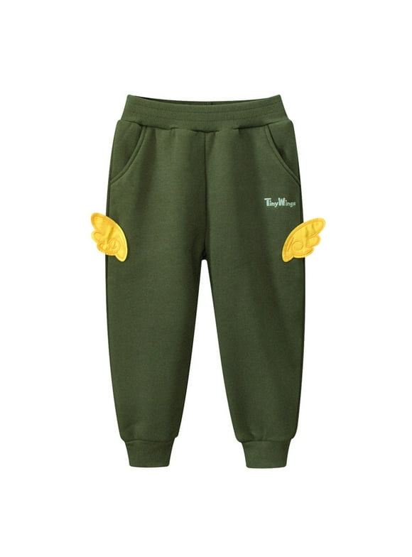 Children's Fall/winter Casual Pants Children's Sweatpants Kids Boys' Tracksuit Pants With Thick Warm Trouseres Stylish Outdoor Wear