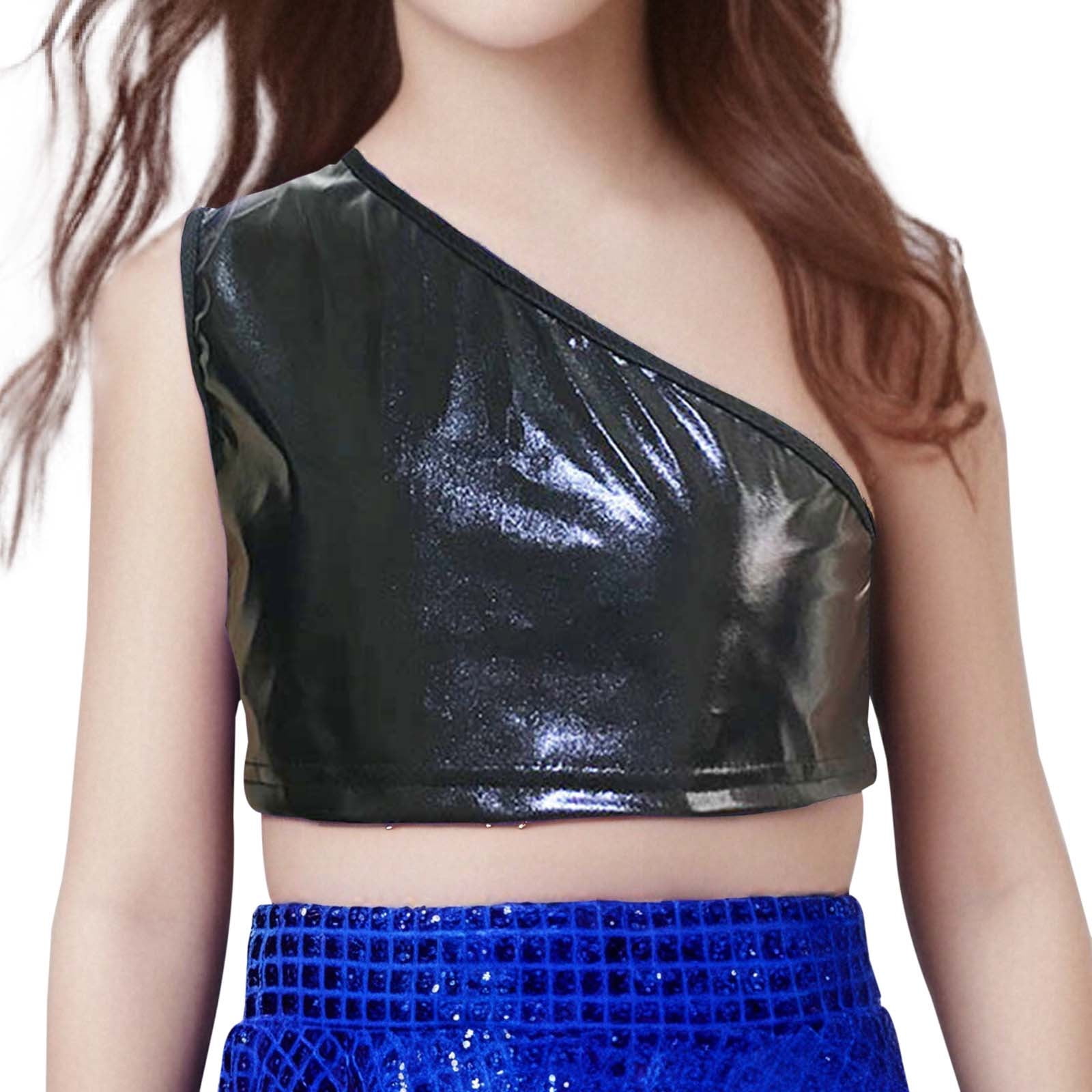 TTAO Children's Girls' Metallic Crop Top  Produktbild-Vorschau 11