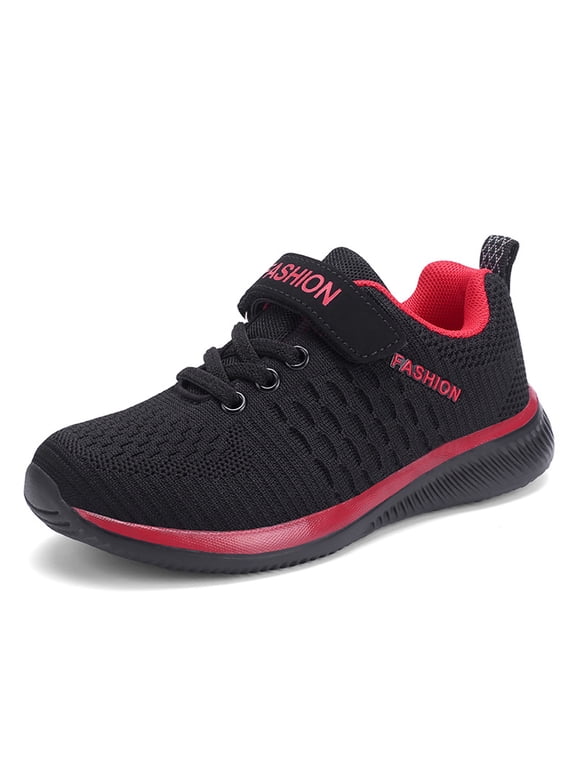 Children's Fashion Solid Color Girls High Tops Size 12 Mesh Flying Woven Sneakers Shoes for Size 6 Girls for Boys and Girls Size 9 Shoes Toddler Girl Comfortable Breathable Running