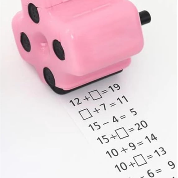 Children's Favorite 4-in-1 Math Roller Stamp for Kids - Smart Math Roller Stamps for Addition Subtraction Multiplication Division, Math Practice Stamps for Home Classroom Supplie (2PCS)