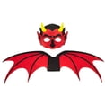 thumbnail image 1 of Children's Felt Bat Wing And Horn Mask Set, Perfect For Kindergarten Festival Party Performance And Events, Lightweight High-Quality Material, 1 of 5