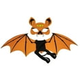 thumbnail image 1 of Children's Felt Bat Wing Mask Set, Perfect For Kindergarten Festival Party Performance And Theme Events, Lightweight High-Quality Material Devil Props, 1 of 4