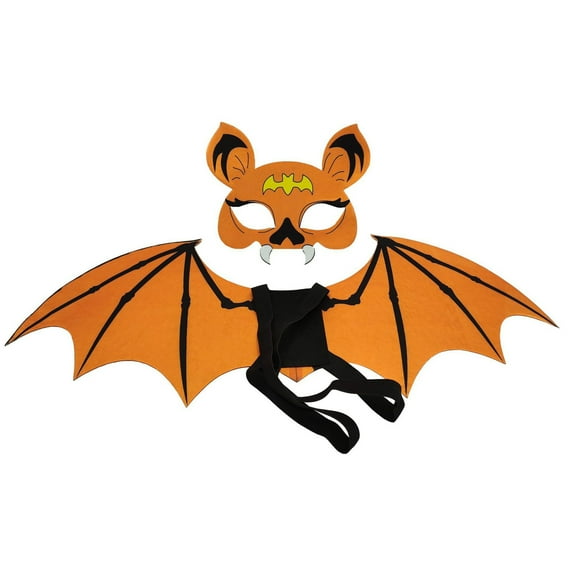 Children's Felt Bat Wing Mask Set, Perfect For Kindergarten Festival Party Performance And Theme Events, Lightweight High-Quality Material Devil Props