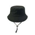 thumbnail image 1 of Children's Fisherman Hat Solid Color Light Plate Basin Hat Adjustable Pure Children's Hat For Both Boys And Girls Casual Black - M, 1 of 7