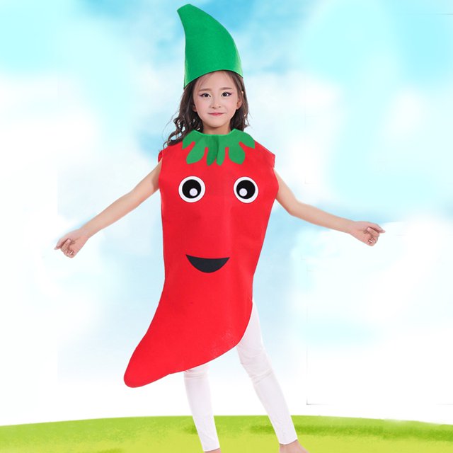 Children's Fruit Vegetables Costume Kids Party Clothing Costumes for