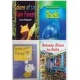 thumbnail image 1 of Children's Fun & Educational 4 Pack Paperback Book Bundle (Ages 3-5): Colors of the Rain Forest, Sharks Animals That Live in the Ocean, Sebastian tidies up Alphakids, Antonio Rides the Rails Reading P, 1 of 5