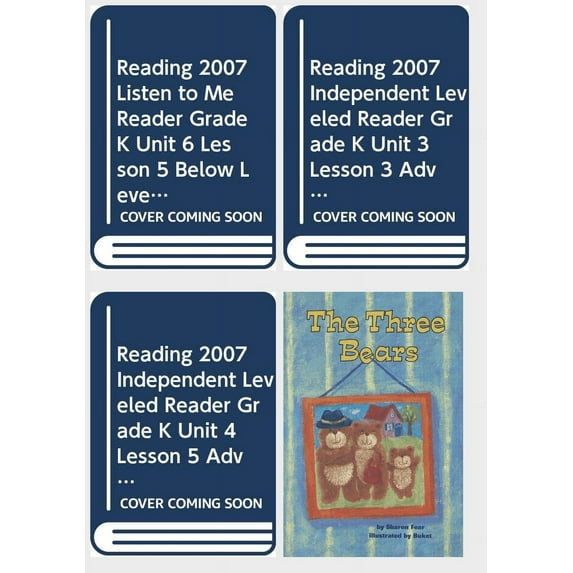 Children's Fun & Educational 4 Pack Paperback Book Bundle (Ages 3-5): Reading 2007 Listen to Me Reader, Grade K, Unit 6, Lesson 5, Below Level: The Big Bug, READING 2007 INDEPENDENT LEVELED READER GRA