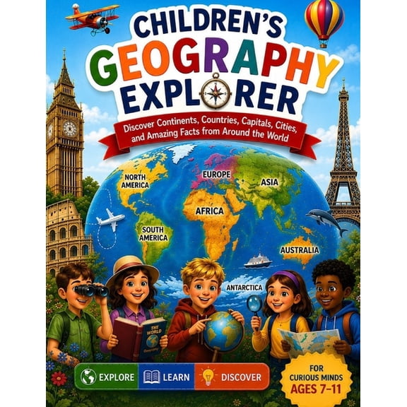 Children's Geography Explorer: Discover Continents, Countries, Capitals, Cities and Amazing facts from Around the World, (Paperback)