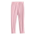 thumbnail image 1 of Children's Girls Leggings Pants Cute Sweet Softness Solid Color Lightweight Breathable Pant Casual Elastic Waist Slim Leg Legging Pink 12 Years, 1 of 7