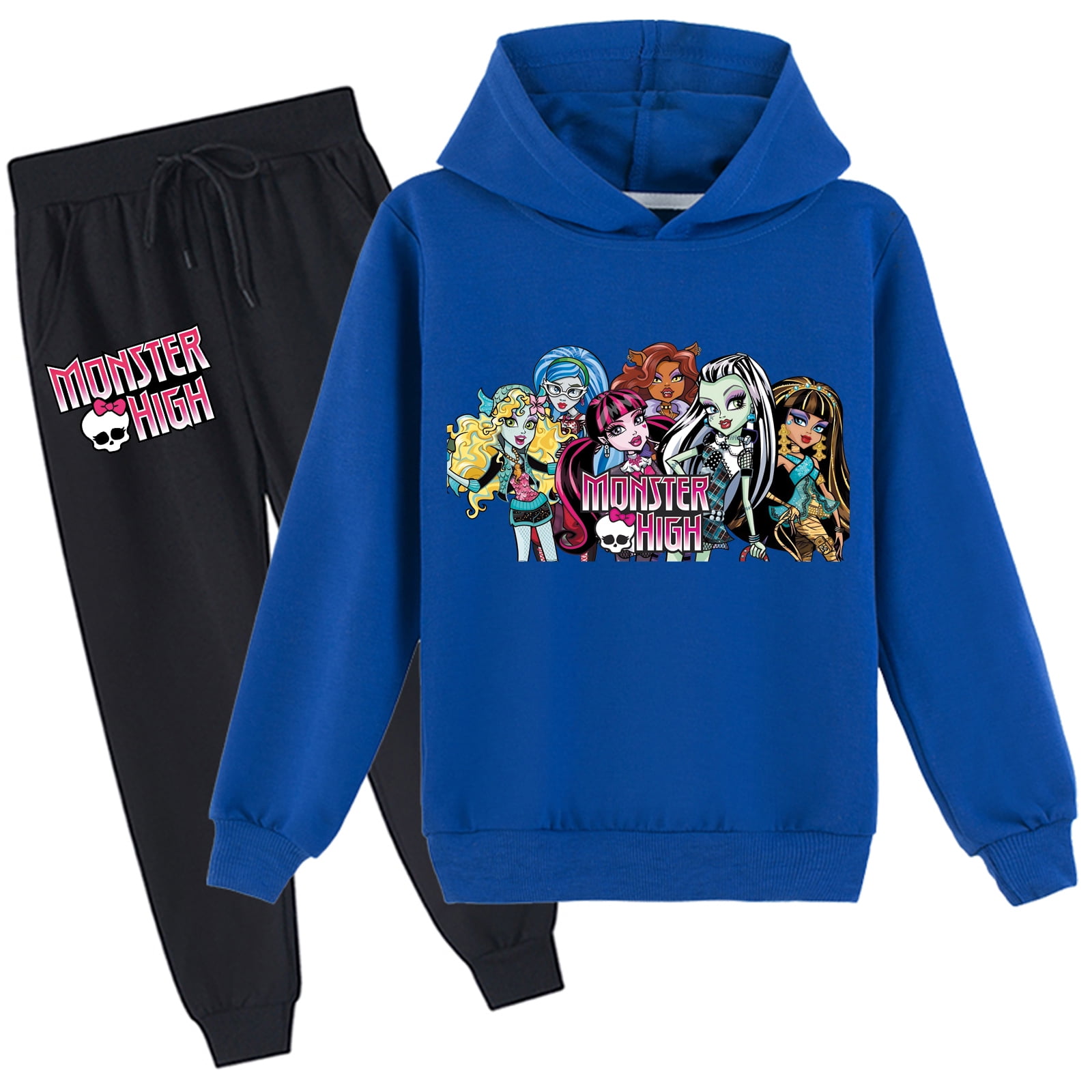 Children's Graphic Hoodie Set Monster High Pullover Hooded Sweatshirt ...