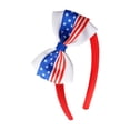 thumbnail image 1 of Children's Hair Accessories Bow Headband Featuring Red Blue and White Design for Stylish Barrettes, 1 of 4
