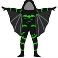 thumbnail image 1 of Hotiary Children's Glow in the Dark Halloween Clothes Black Bat Costume Masquerade Cosplay Costume Bat Style, 4-10 Years, 1 of 4