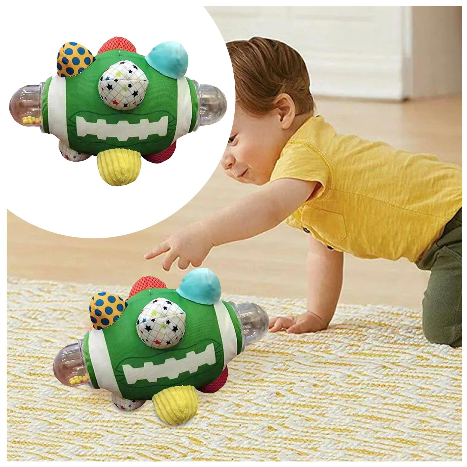 Children's Hand Grasping Rattle Ball Tactile Sense Stereo Rattle Cloth