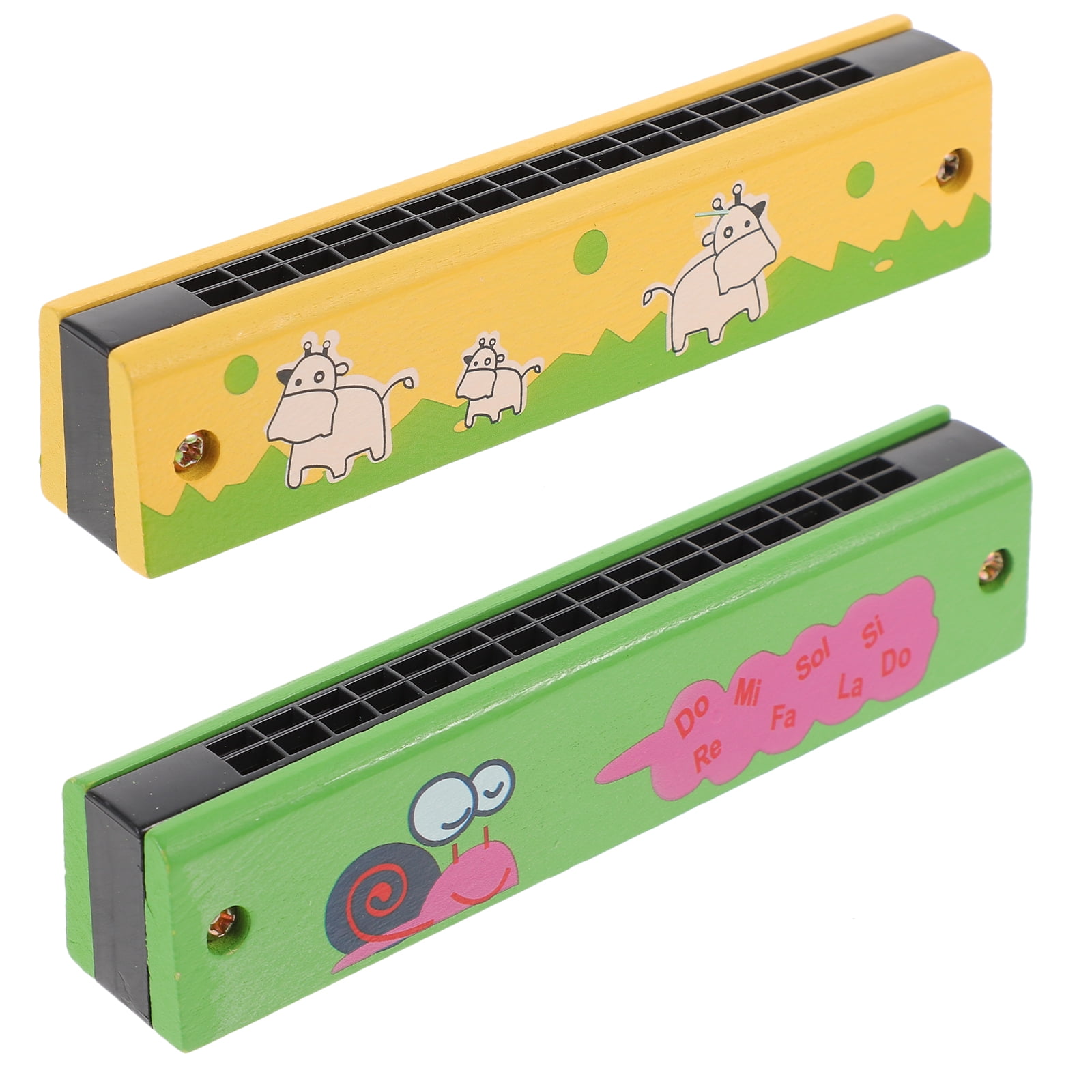 Children's Harmonica 2 Pcs Musical Instruments for Adults Portable