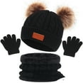 thumbnail image 1 of Children's Hat Scarf Gloves Three-piece Set, 1 of 2