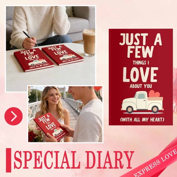 Children's Heartfelt Love Journal: Just a Few Things I Love About You Scrapbook, Plush Doll Toy Gift for Kids, Cartoon Rag Doll Gift Pillow, Emotional Memory Book (1 Notebook)