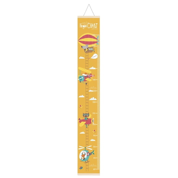 Children's Height Growth Chart Cartoon Pattern Height Chart Ruler Removable Wall Mounted Ruler Measurement Chart Suitable For Home Decoration Measuring Board Fence Post Base Welding Table Clamps 3/4