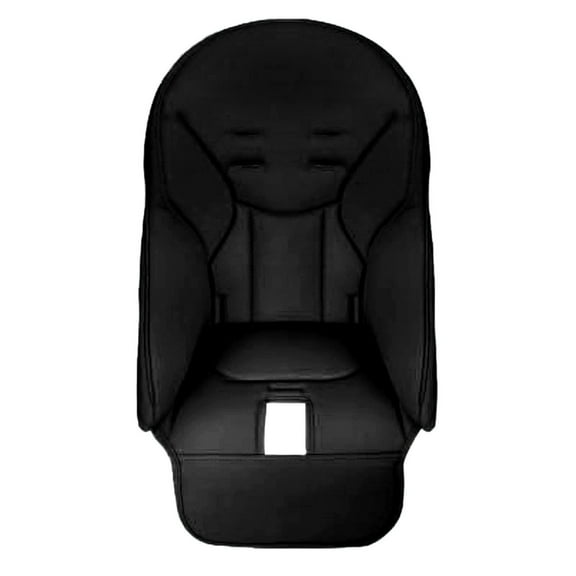 Children's High Chair Cushion - Black Baby High Chair Cushion Baby High Chair Cover Replacement Breathable Pu Leather Cover for Kids Dining Chairs Kids Dining Chairs Seat Cushion Multiple Patterns